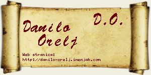 Danilo Orelj vizit kartica